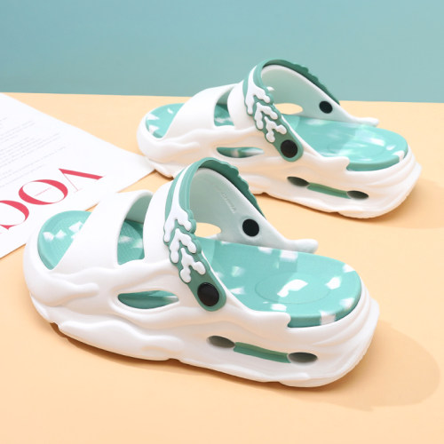 凉拖鞋女款夏季外穿厚底舒适一字拖踩屎感休闲情侣鞋户外时0508e