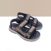 2024新款 沙滩鞋 男防臭外穿户外凉鞋 杰豪男鞋 魔术贴舒适不磨脚正品