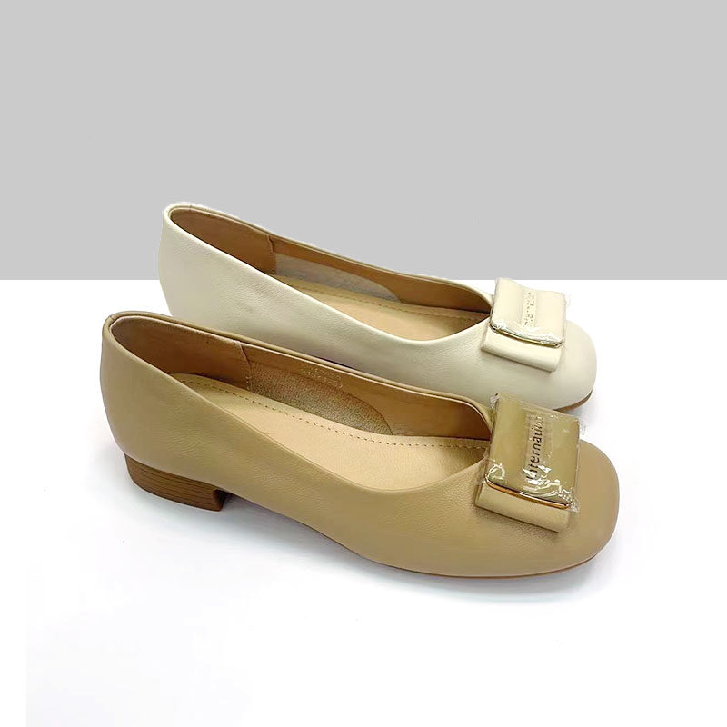 杰豪女鞋真皮浅口软底单鞋女2024新款夏季豆豆鞋舒适中老年妈妈鞋,女鞋,乐福鞋（豆豆鞋）,淘宝优惠券,粉丝福利购,淘宝优惠卷