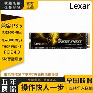 PCIe 雷克沙Lexar 4T雷神系列固态硬盘SSD全新原装 PRO 4.0 THOR