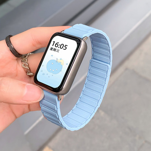 张婧仪同款 甲磁吸红米watch6表带男女 适用小米手环9pro表带运动装