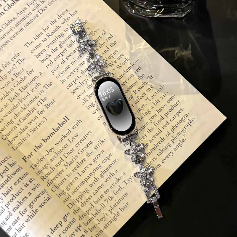 千金感腕带高级五瓣花女款表带