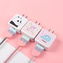 oppo r17 r11s r15 reno a79k 手机充电器贴纸耳机数据线保护套缠绕线器防脏贴膜保护线缠绕绳防断线护理线器