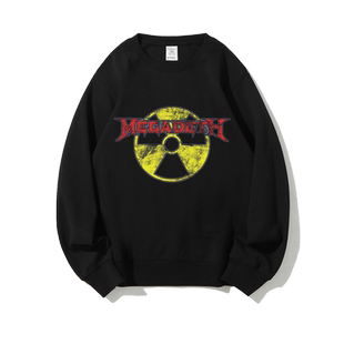 春秋圆领卫衣套头衫男女款欧美摇滚megadeth麦格帝斯乐队周边衣服