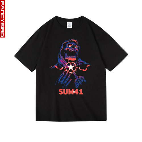 sum41欧美Order In Decline摇滚周边纯棉短半袖T恤男女中性款夏季