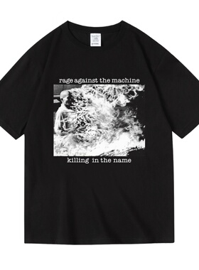 Rage Against The Machine暴力反抗机器摇滚乐队周边纯棉短袖T恤