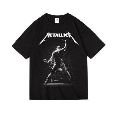 中性欧美金属摇滚乐队印花衣服