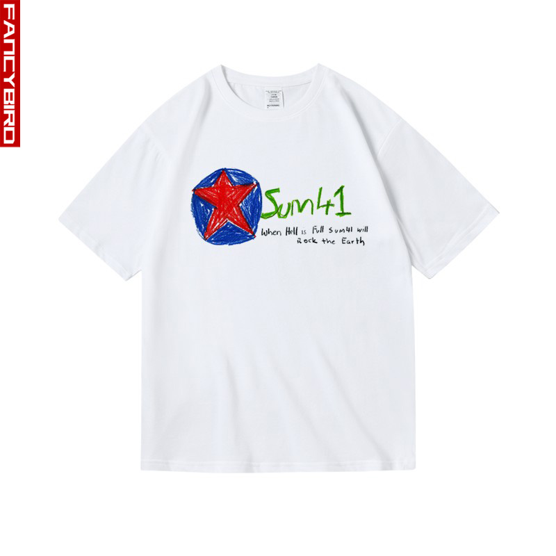 朋克欧美乐队印花纯棉中性款衣服