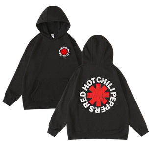 红辣椒RHCP摇滚乐队青少年学生周边印花秋冬连帽套头卫衣男女BF风
