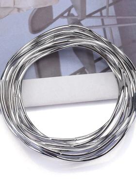 波浪形多层手镯金属感夸张手饰