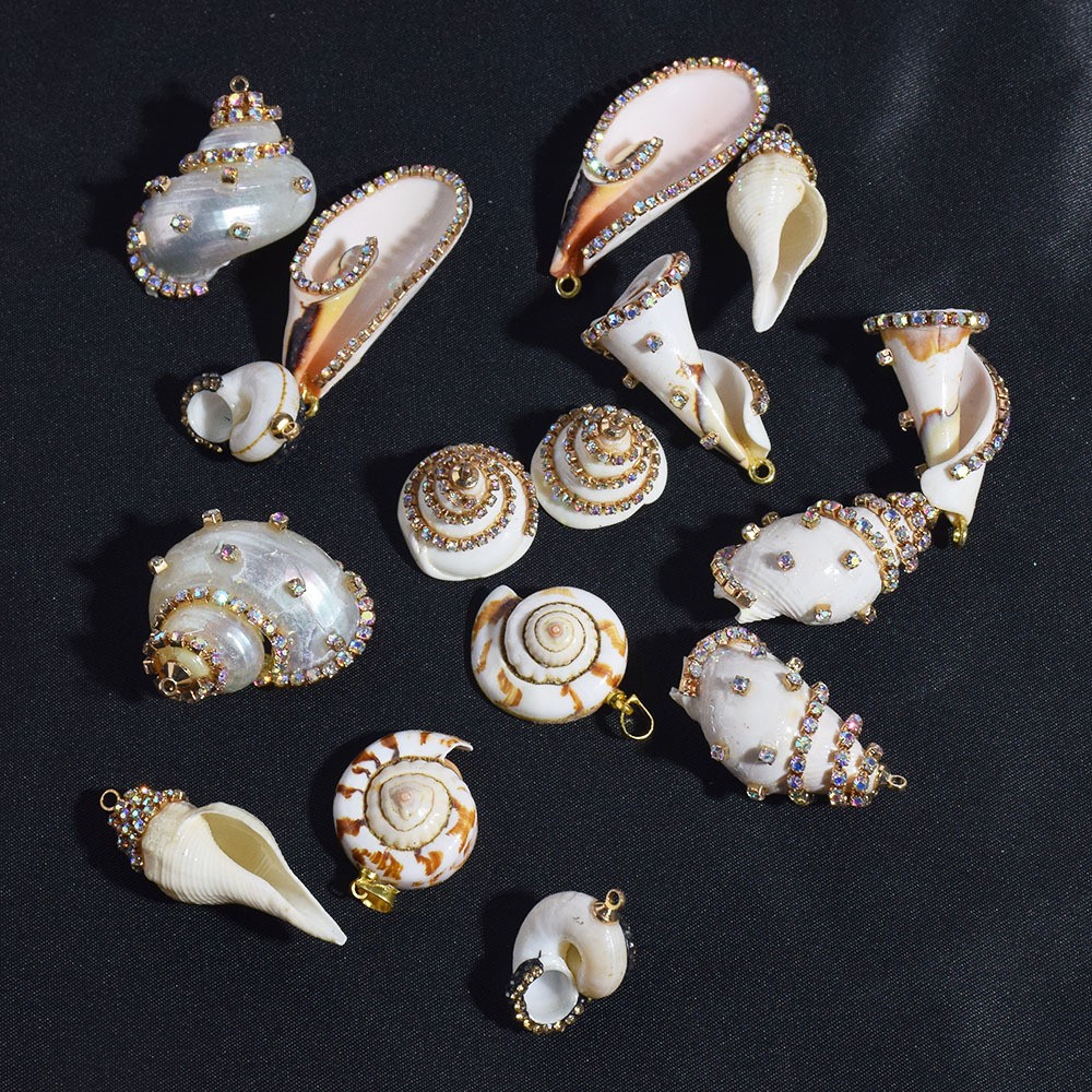 天然海螺贝壳吊坠单坠