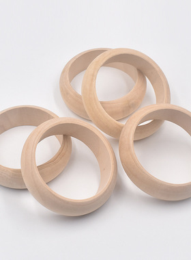 原木宽手镯美术课木胎