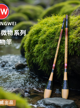 光威GW小物竿钓鱼竿溪流竿超短节便携迷你旅游钓虾竿鲫鱼手竿套装