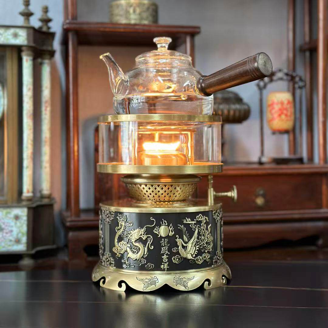 古焰茶灯炉精品空气灯 中式工夫茶煮茶炉 明火养生铜茶器厂家直销,餐饮具,煮茶炉,淘宝优惠券,粉丝福利购,淘宝优惠卷
