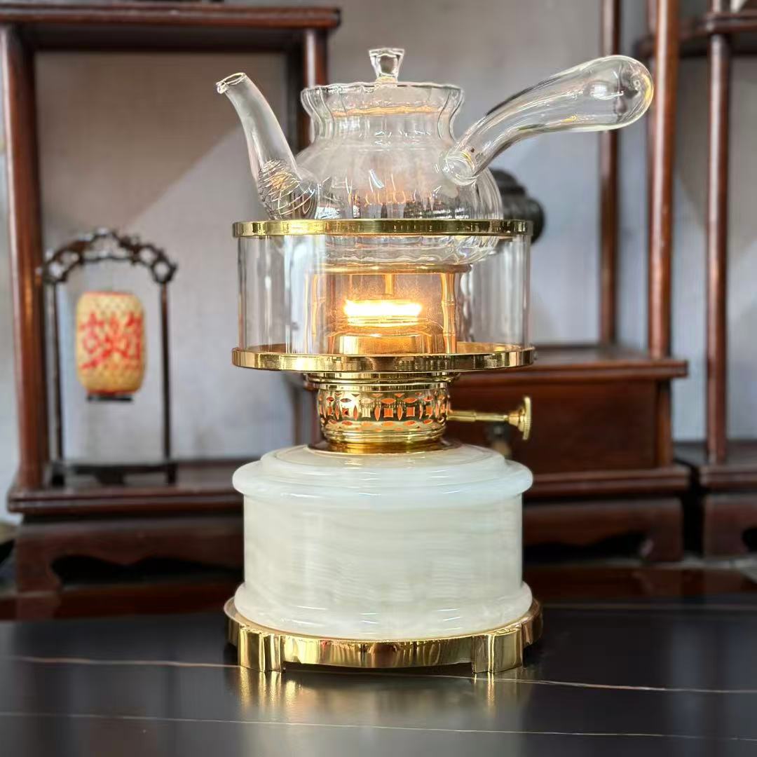 古焰新款玉石茶灯精品空气灯茶炉