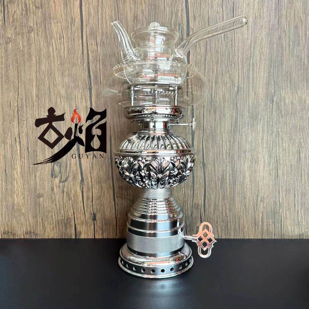 精品加重上链鼓风灯煮茶炉煤油灯