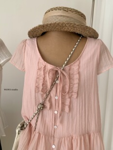 T恤女宽松显瘦百搭上衣棉温柔T小衫 WGWE纯色圆领短袖 新款 2026夏季