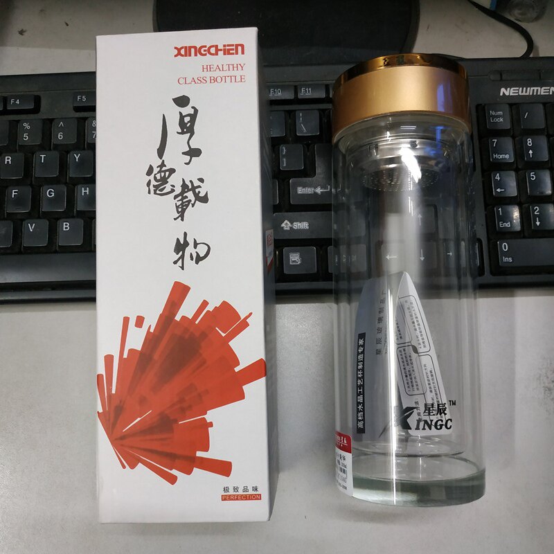 双层玻璃杯定制广告印字小礼品