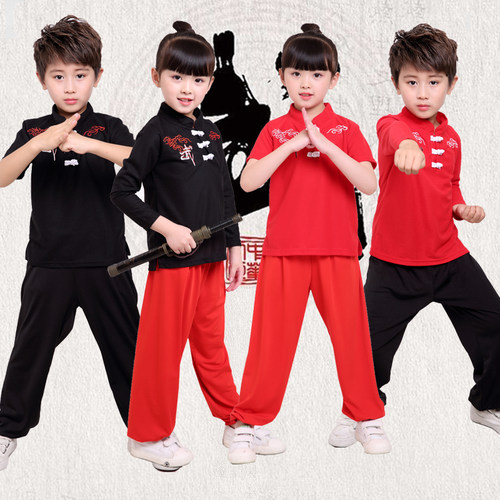 儿童武术服装长短袖女童演出服