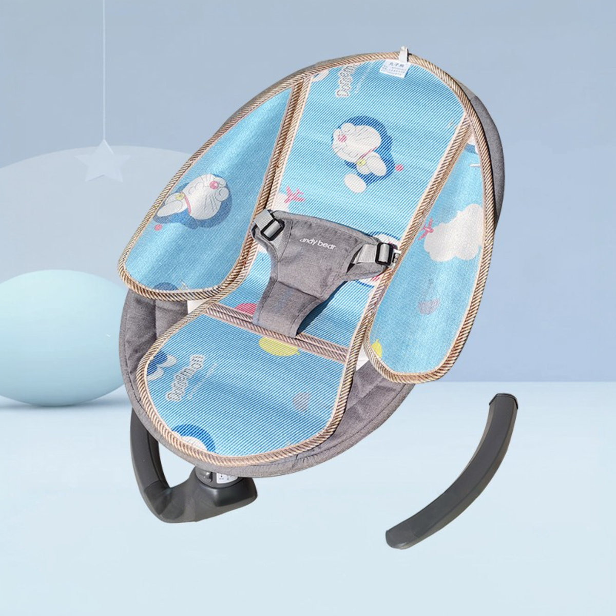 凉席适配kub可优比婴儿电动摇椅丸丫宝宝babycare竹冰丝凉席垫夏