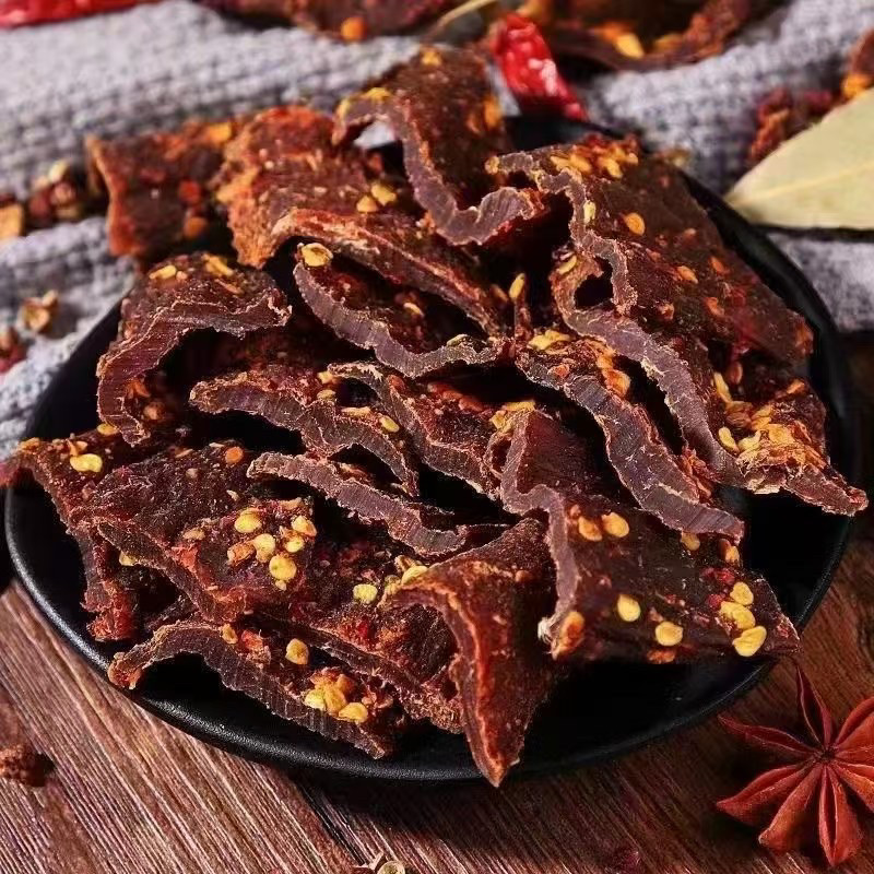 馋三疯高原特产手撕牛肉风干精品牛肉干 148g香辣麻辣五香零食特