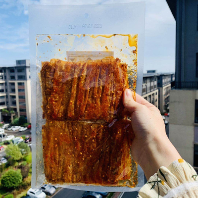 馋三疯湖南特产小吃麻辣零食网红手撕儿时味薄豆片125克包邮