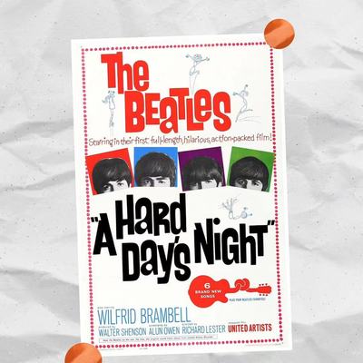 TheBeatles 披头士乐队vintage 音乐摇滚欧美式街头海报 装饰画