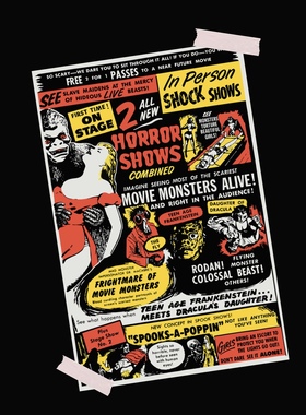 Macabre 博士的电影怪物惊魂 1950 年个性复古小众另类装饰画海报