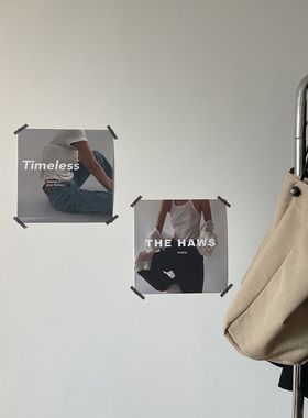 [lookbook]ins设计师咖啡店服装店墙贴挂画芯装饰画海报