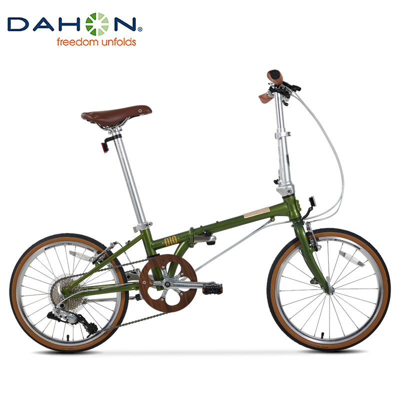 dahon大行20英寸铬钼钢10变速折叠自行车成人男女学生复古单车D10