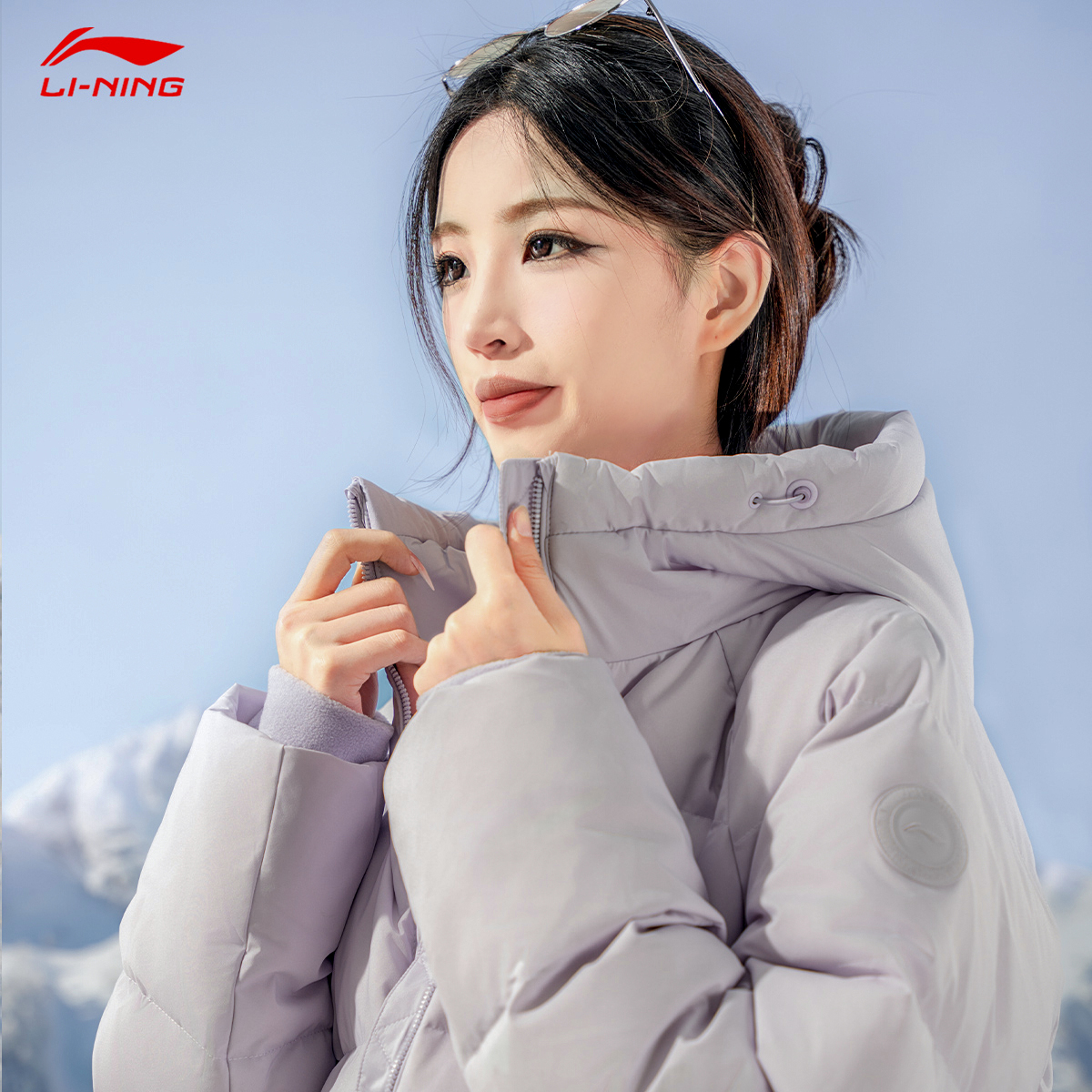 李宁短款短羽绒服女士健身系列