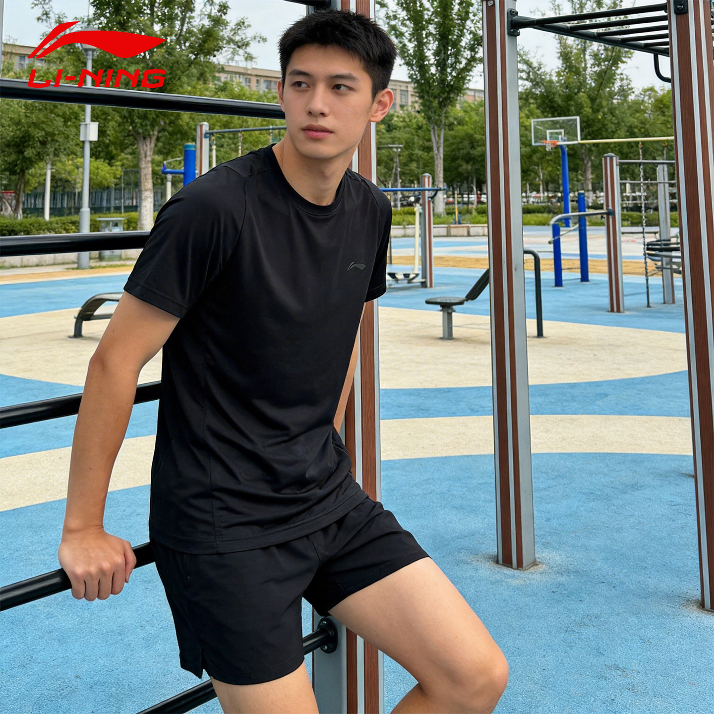 李宁短袖男款夏季速干t恤2026图片