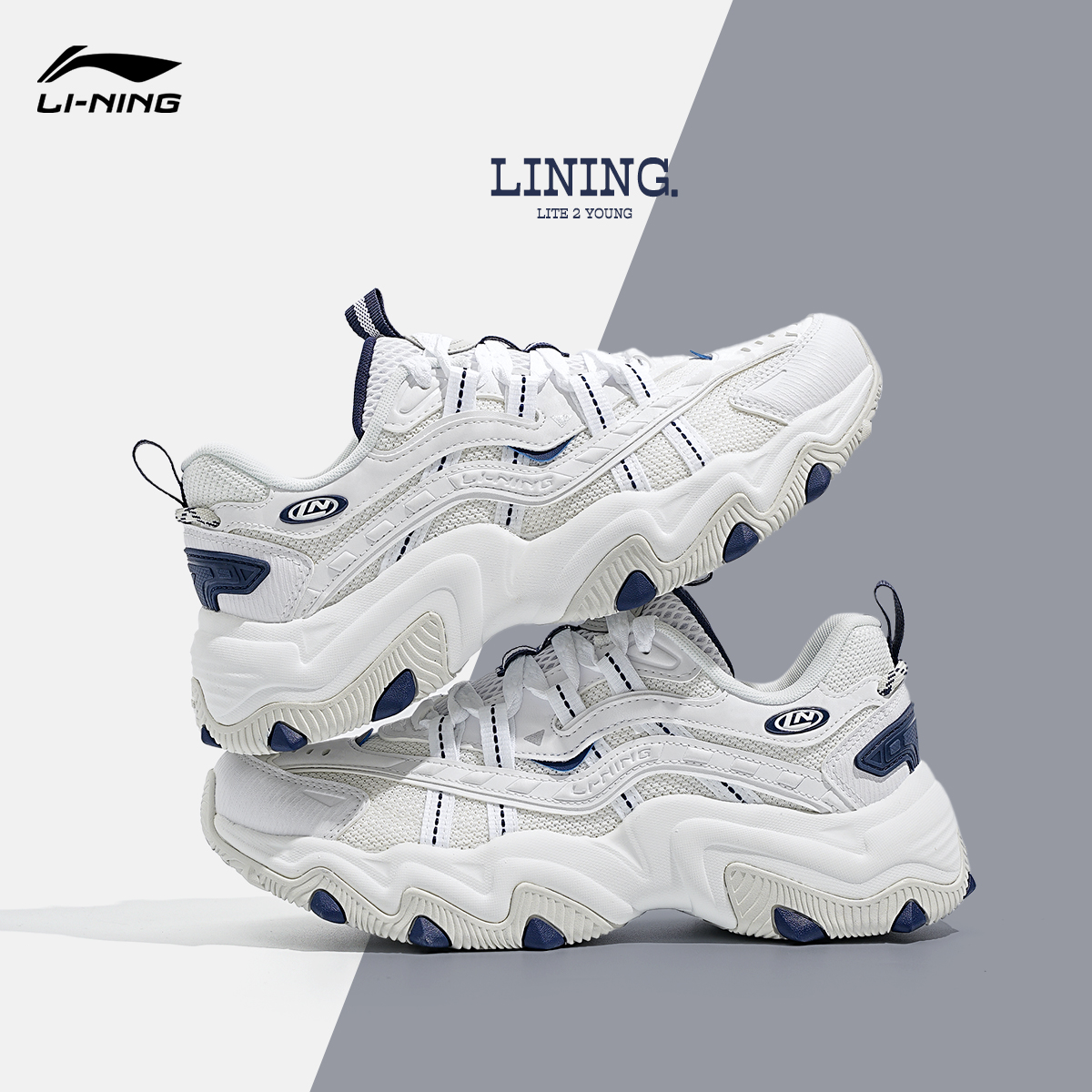 李宁猫爪运动鞋女透气减震软底