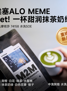 【新品】M2M埃塞ALO MEME水洗74158中浅烘意式SOE咖啡豆粉现磨