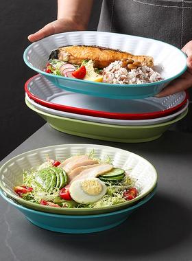 速发2025密胺餐现盘子商用中式自助具炒快餐盘饭店食堂沙浇饭盖拉