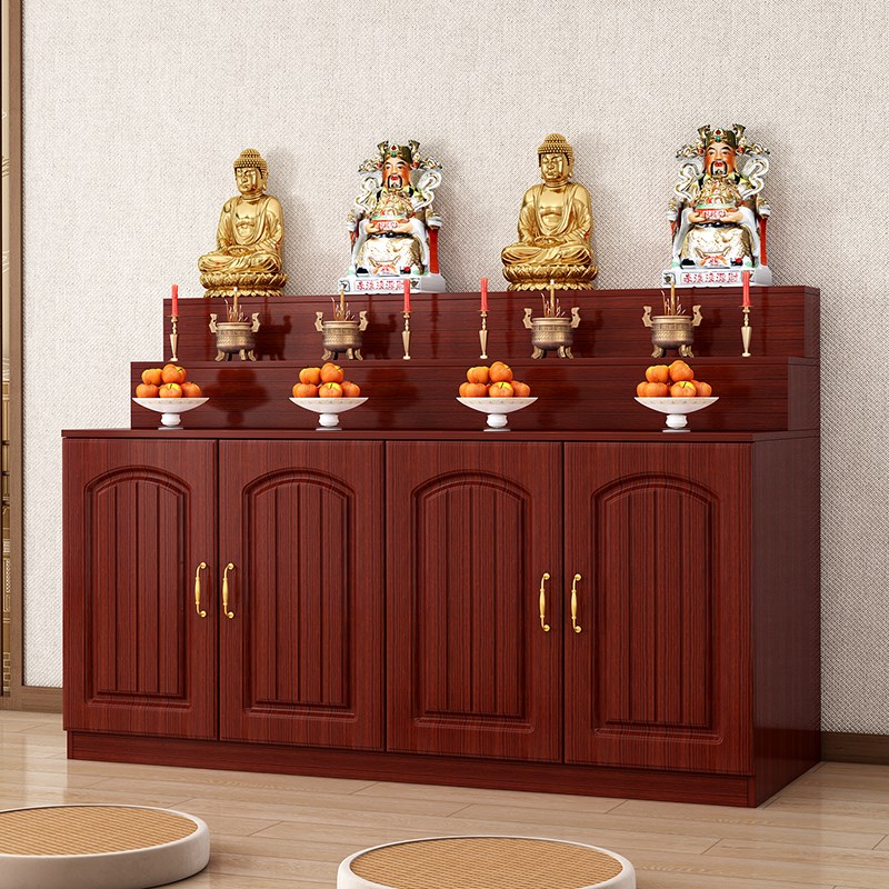 速发ly佛龛供桌带柜式桌佛台神龛新中柜佛像供子家用双层三层堂口