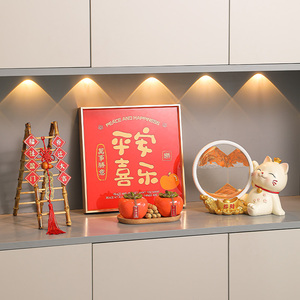 速发品约创意档沙画摆件轻奢高流办公室玄关软装饰简解压沙漏摆设