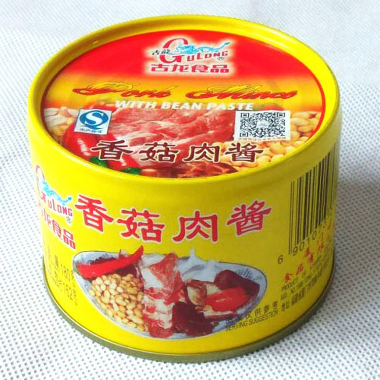 正宗古龙香菇肉酱180g 厦门肉罐头捞面拌饭酱意大利面酱食品