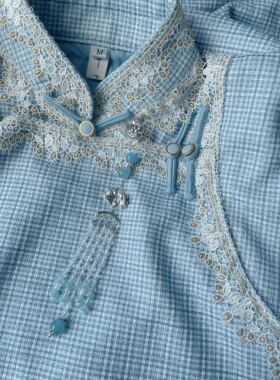 “晶莹”新款国风新中式搭配 旗袍压襟 国风挂饰盘扣挂流苏茶服挂