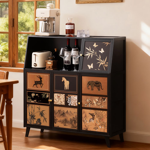 厨房餐边柜子家用靠墙中古风