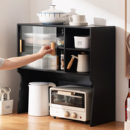 桌面餐边柜厨房储物柜子台面茶具家用橱柜收纳茶水边柜碗柜置物架