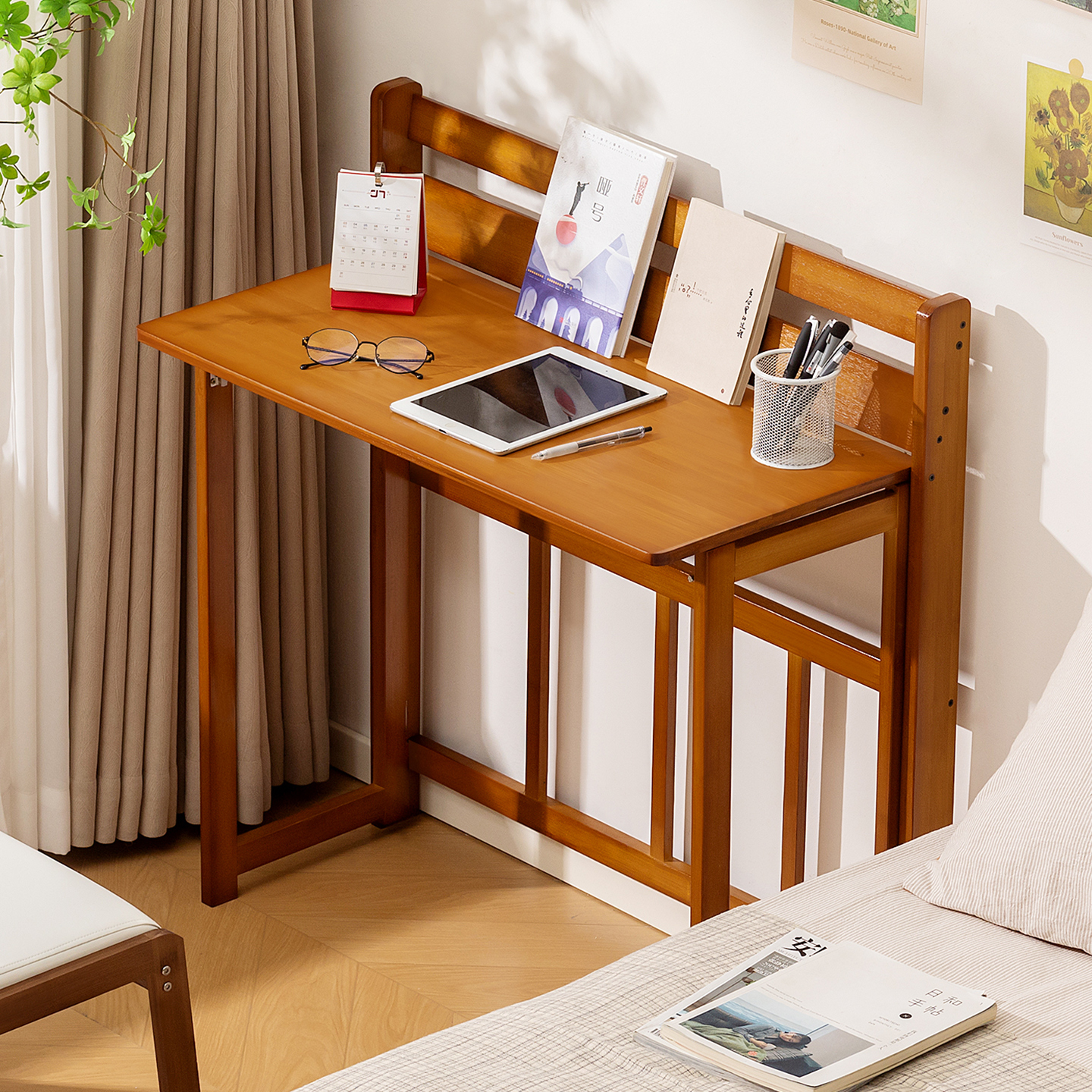 可折叠书桌子客厅儿童学习桌