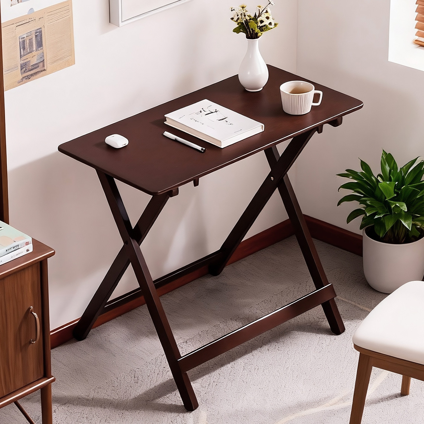 可折叠餐桌子书桌客厅儿童学习桌学生写字课桌床边电脑桌家用卧室,住宅家具,折叠桌,淘宝优惠券,粉丝福利购,淘宝优惠卷