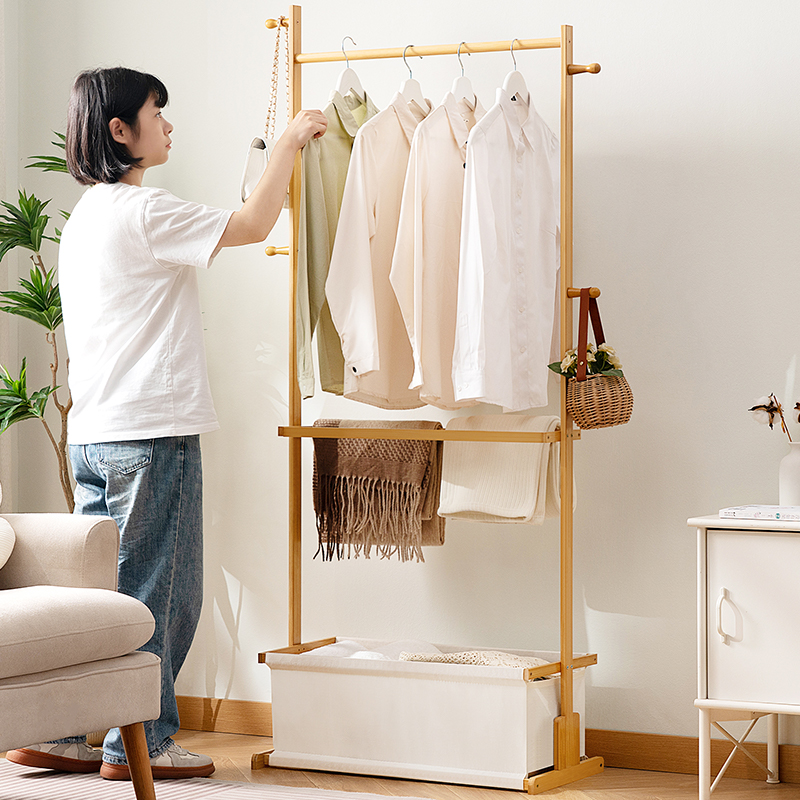 木马人晾衣架落地室内挂衣服架子
