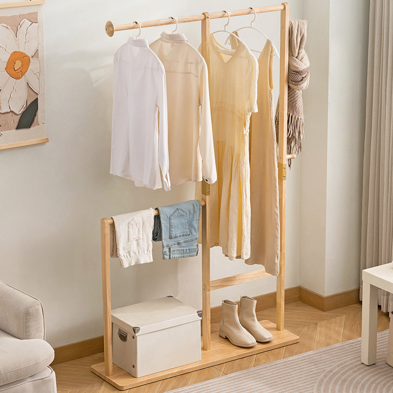 挂衣架落地式衣帽架床边晚上放脱下的衣服神器卧室衣柜晾衣置物架