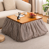 烤火桌子家用可折叠实木烤火架冬季 取暖长正方形炕桌简易新款 餐桌