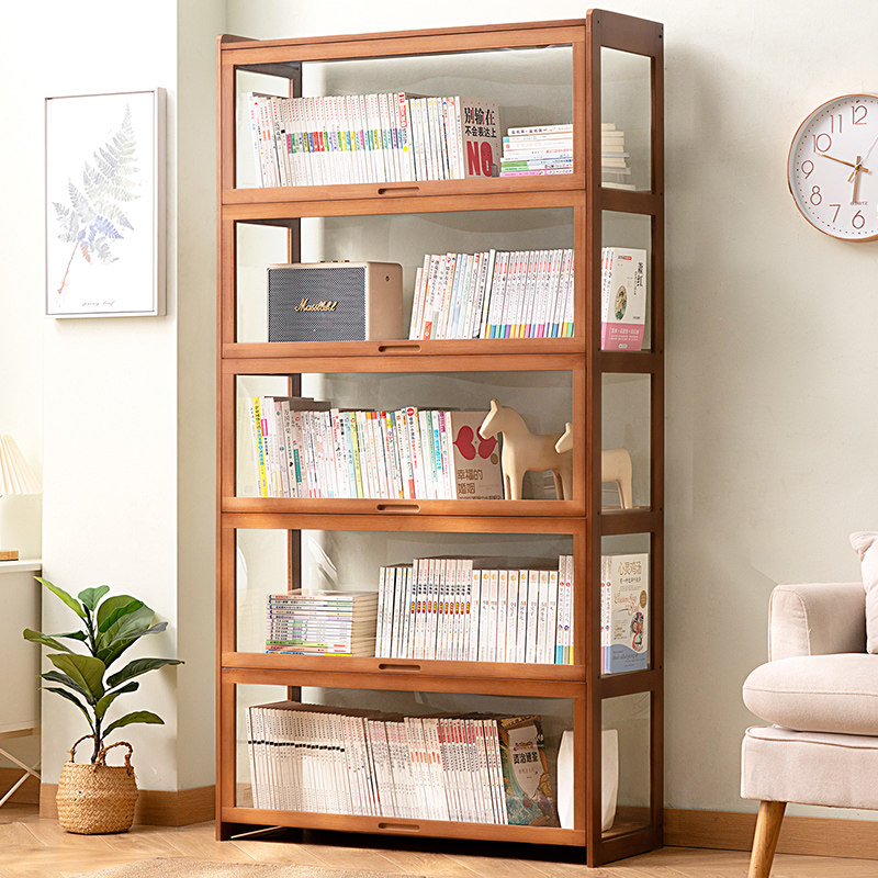 书架置物架落地书柜子家用儿童多层办公室实木收纳靠墙边简易客厅,住宅家具,书架,淘宝优惠券,粉丝福利购,淘宝优惠卷