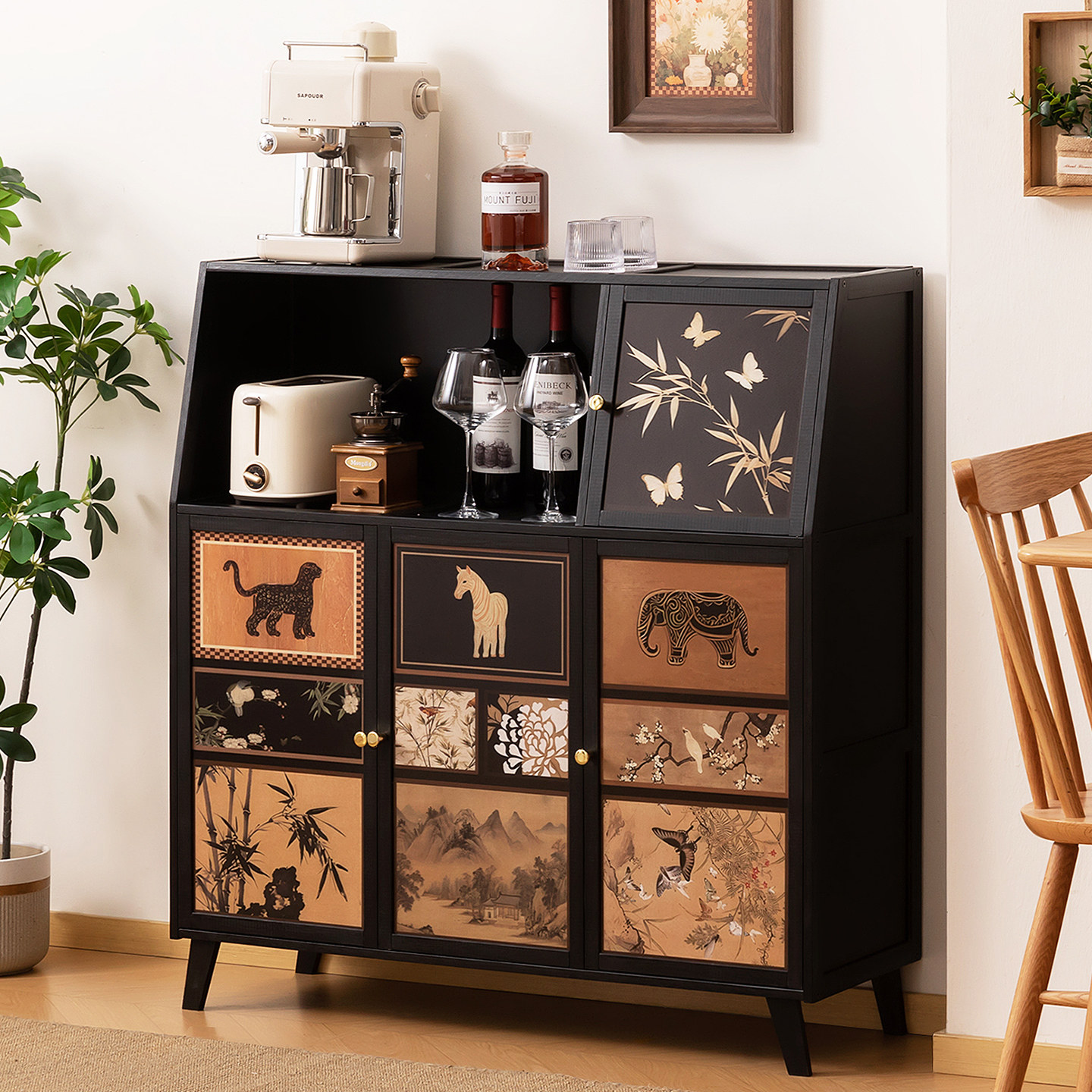 厨房多功能置物架子2025新款落地收纳架多层微波炉餐边柜碗碟家用,厨房/烹饪用具,厨房置物架/置物柜/角架,淘宝优惠券,粉丝福利购,淘宝优惠卷