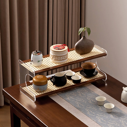 木马人桌面杯架茶桌置物架