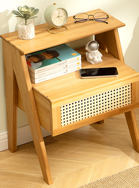 边几小茶几床头桌子沙发边桌柜长虹玻璃小户型方茶桌角几迷你日式